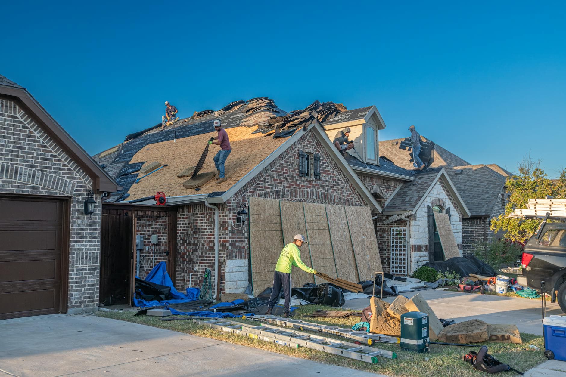 Older Craftsman-style home in Lawrence, Kansas with new roof