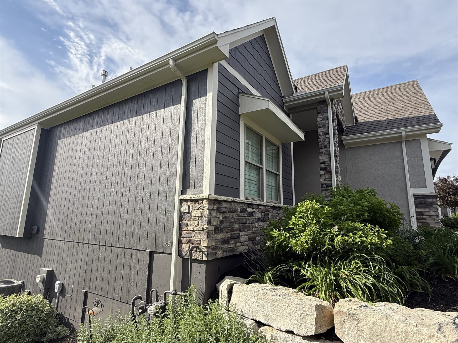 MCO Roofing on-site at a completed roof replacement in Kansas