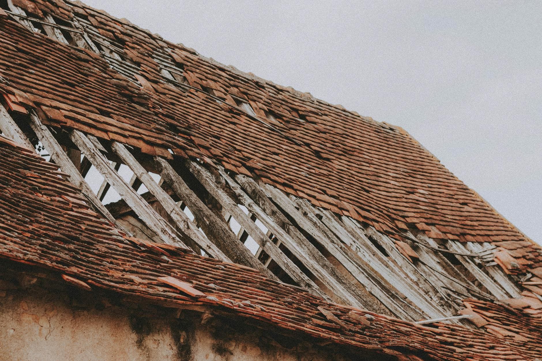 Documenting hail damage on a rooftop with a smartphone