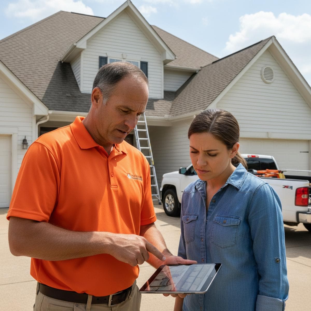 Roof insurance claim documentation process