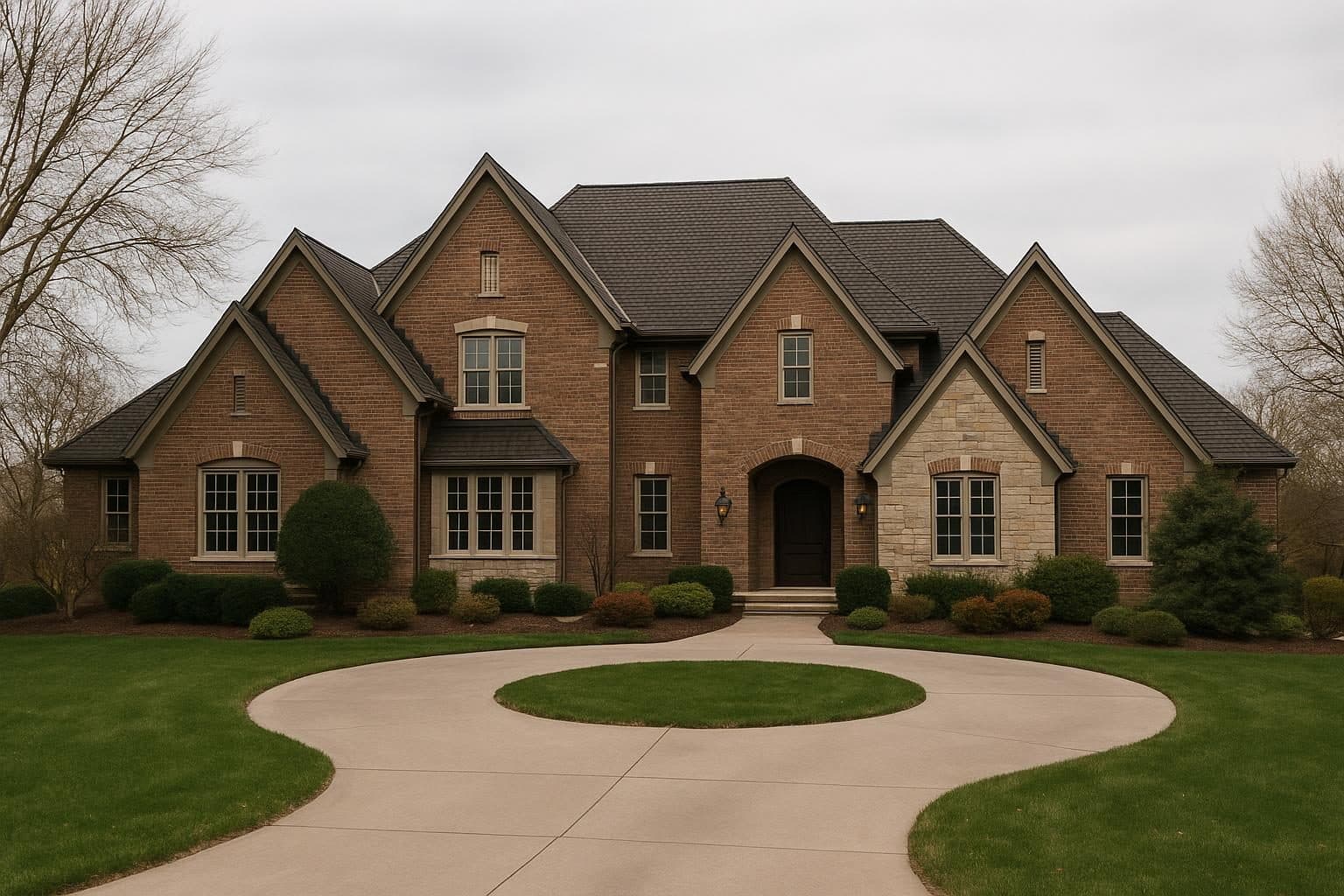 Upscale home in Leawood Kansas with a premium architectural roof